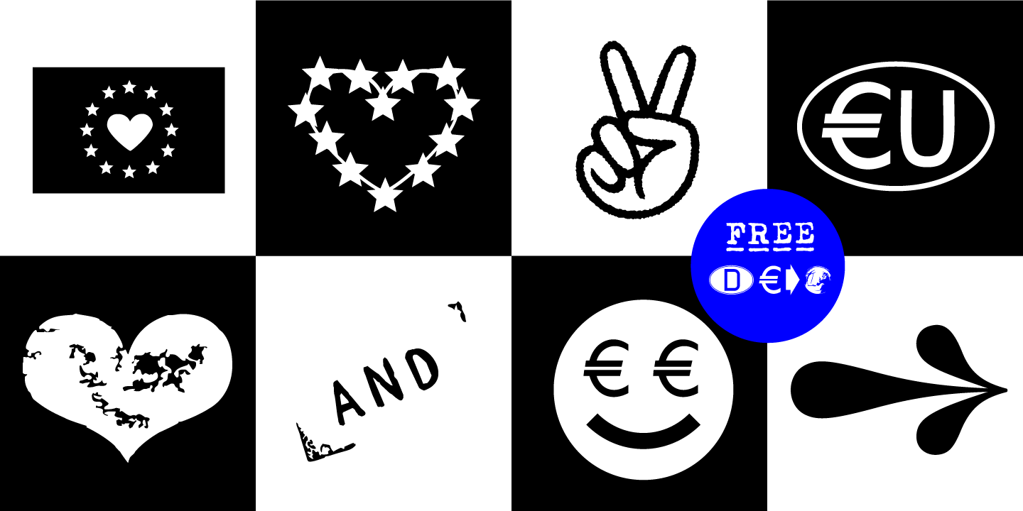 Euro Icon Kit Symbols Font